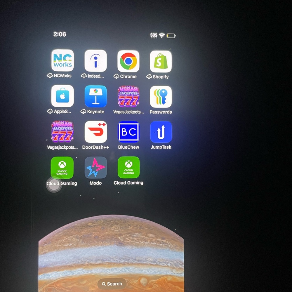 Smartphone with App Icons Display